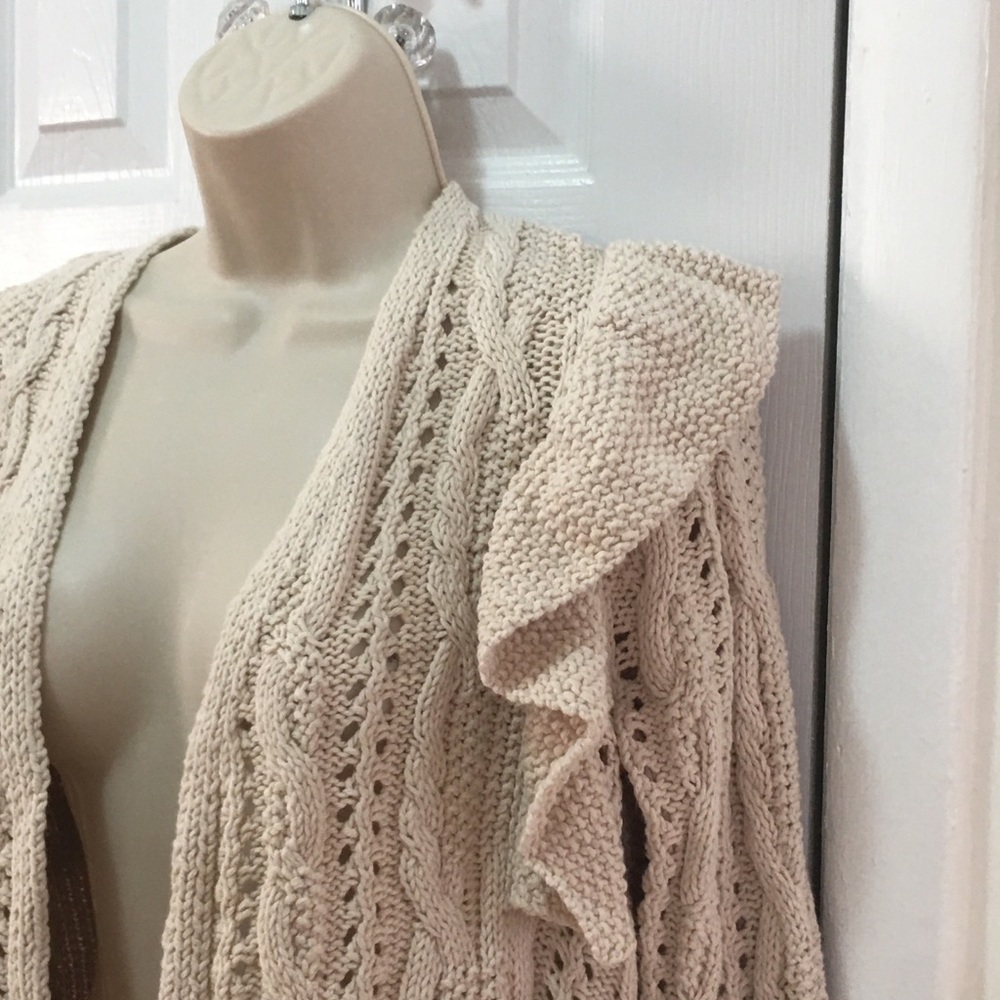 Universal Thread Womens Ruffle Cardigan NTW - Picture 4 of 8